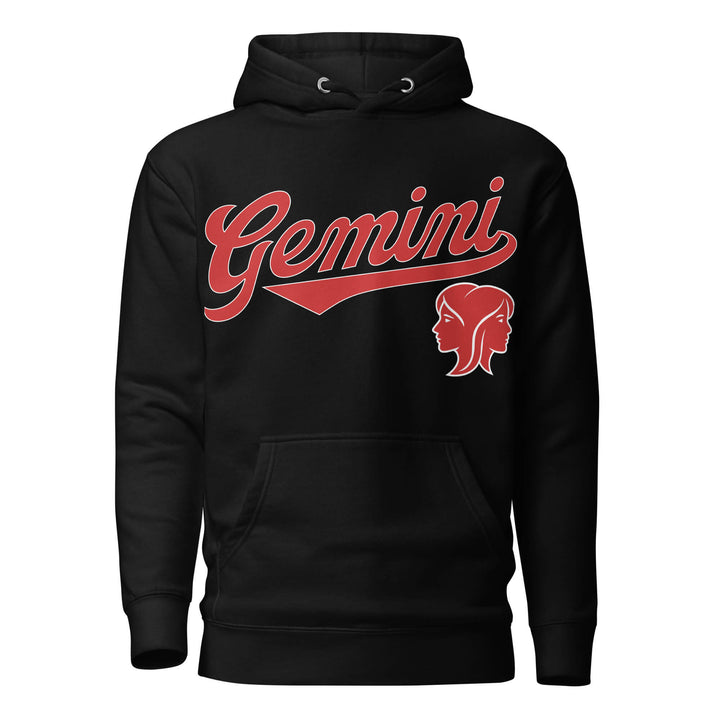 Black hoodie with &